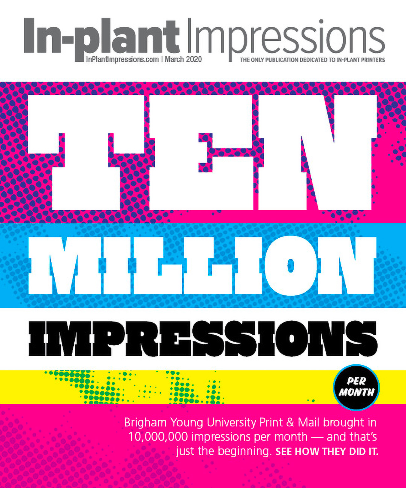 Colorful magazine ad of a dancer.