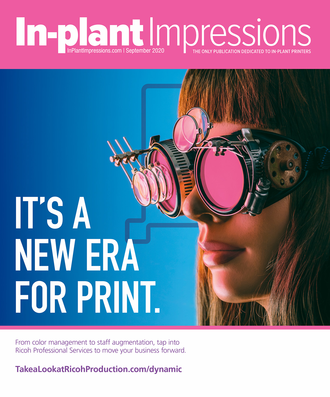 Colorful magazine ad of a dancer.